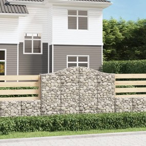 Cesti Gabbioni Ad Arco 15 Pz 200x30x140/160 Cm Ferro Zincato /