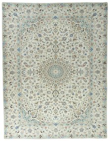 Kashan Tappeto 380 x 300 Beige (Iran) Annodato A Mano