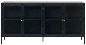 Vetrina in metallo nero 170x85 cm Carmel - Unique Furniture