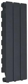 Radiatore acqua calda PRODIGE MODERN in alluminio, 3 elementi, interasse 700 mm, ardesia/slate-grey