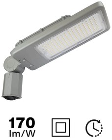 Armatura Stradale LED 100W Programmabile Classe II con driver Philips Colore Bianco Freddo 5.000K