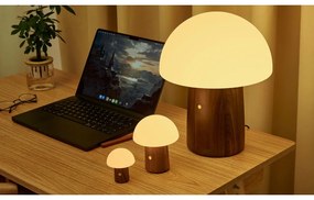 Lampada da tavolo LED bianca/colore naturale scuro (altezza totale 7 cm) Alice Mushroom – Gingko