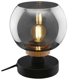 Lampada Da Tavolo Contemporanea Kyro Metallo Nero 1 Luce E14