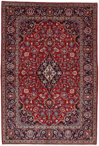 Kashan Tappeto 140 x 210 (Iran) Annodato A Mano