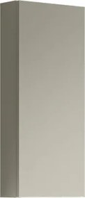 Pensile bagno Pixel Plain laccato opaco Beige Greige, 1 anta apertura da sinistra P 17 x L 30 x H 80 cm