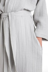 Accappatoio per bambini grigio in mussola 5-6 anni Muslin – Foutastic