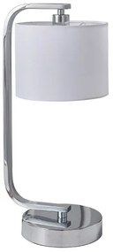 Endon 57917 - Lampada da tavolo dimmerabile CANNING 1xE14/40W/230V cromo lucido/bianco