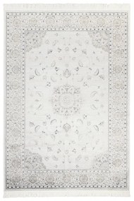 Tappeto Soraya blossom orientale in viscosa crema, L 230 x L 160 cm