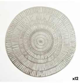 Tovaglietta Singola Quid Habitat Spirale Argentato 38 cm (Pack 12x)