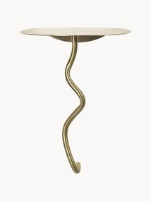 Tavolino da parete in ottone Curvature
