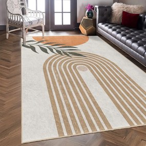 Tappeto color crema lavabile 80x150 cm Dot Arch – Mila Home
