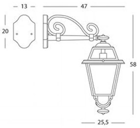 Applique In Basso Da Esterno Elegance Alluminio E Vetro Grigio 1 Luce E27