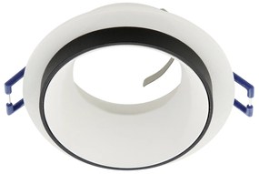 Faretto Ad Incasso Moderno Carosso In Alluminio Bianco 1 Luce Gu10 35W