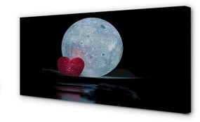 Quadro su tela Il cuore della luna 100x50 cm