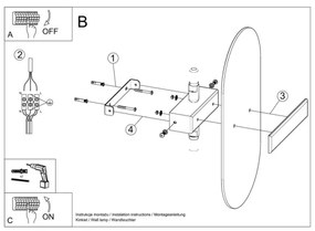 Sollux SL.1004 - Applique SALIA 2xG9/40W/230V