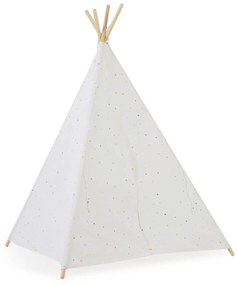 Kave Home - Tipi Miris 100% cotone multicolore e gambe in legno massello di pino