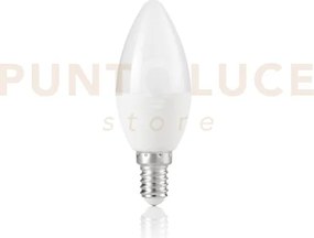 Lampadina attacco e14 oliva in plastica bianca 6 w 560 lm 4000 k ø ...