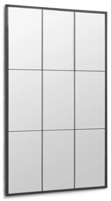 Kave Home - Specchio da terra Ulrica in metallo nero 100 x 160 cm