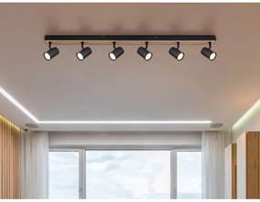 Globo 57911-6DBW - Faretto ROBBY 6xGU10/35W/230V nero/marrone