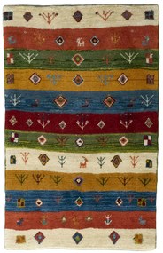 Gabbeh Tappeto 80 x 120 (Iran) Annodato A Mano