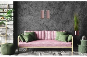 Lampadario a cavo AVALO 2xE27/60W/230V rosa/rame