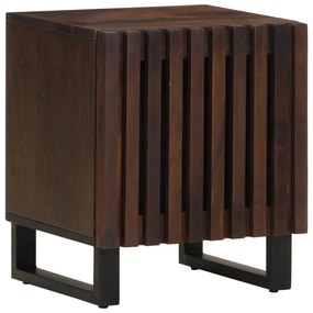 Comodino 40x34x46 Cm İn Legno Massello Di Mango /