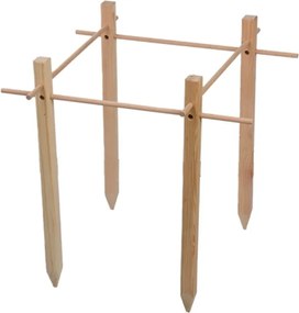 Sostegno per piante in legno (altezza totale 50 cm) – Esschert Design