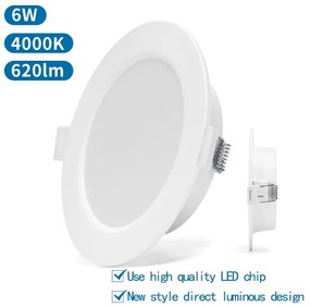 Aigostar - Lampada LED da incasso LED/6W/230V 4000K diametro 11,8 cm bianco