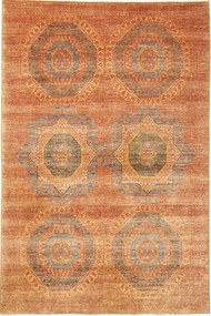 Mamluk Tappeto 140x220 Giallo (Pakistan) Annodato A Mano