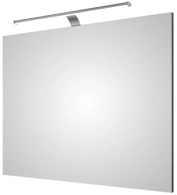 Specchio con illuminazione integrata completo di faretto bagno Solitaire L 90 x H 70 cm