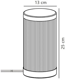 Nordlux - Lampada da tavolo da esterno COUPAR 1xE27/25W/230V nero