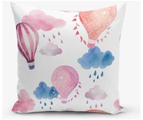 Federa in misto cotone Balloon, 45 x 45 cm Colorful Balon - Minimalist Cushion Covers