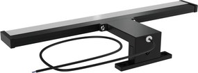 Lampada LED da Specchio 35cm 4W Bidirezione Nera IP44 Tripla Installazione Colore Bianco Caldo 3.000K