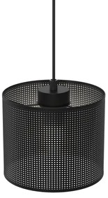 Lampadario a sospensione con filo LOFT SHADE 1xE27/60W/230V diametro 18 cm nero