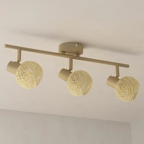 Faretto DEX 3xE14/10W/230V beige/crema