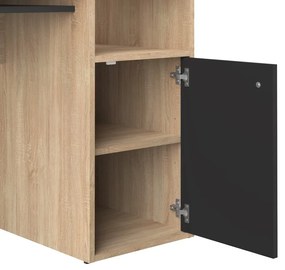 Tavolo da lavoro con piano in rovere 50x115 cm Oxford - TemaHome