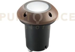 Faro carrabile a incasso hummer up bronzo 1 luce attacco gu10 ip67 ...