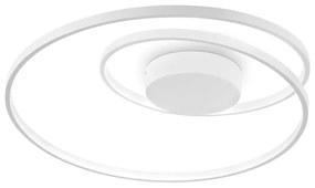 Plafoniera Moderna On-Off Oz Metallo Bianco Led 48W 3000K Luce Calda