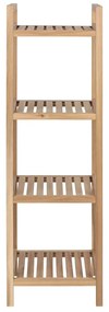 Scaffale da bagno in legno di acacia con quattro ripiani su ruote 35x110 cm Acina - Wenko