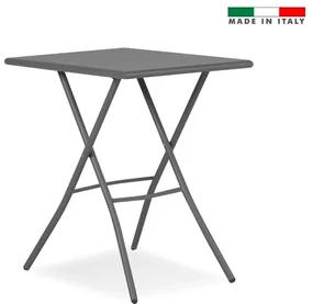 Tavolo da pranzo per giardino Gaia FIAM struttura e superficie in Acciaio grigio per 2 persone 70x50cm