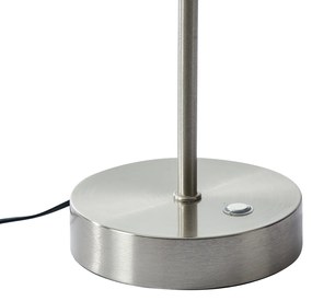 Lampada da tavolo di design in acciaio con vetro opale con LED dimmerabile - Joya