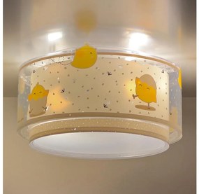 Dalber 76876 - Plafoniera per bambini BABY CHICK 2xE27/15W/230V