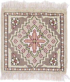 Agra Tappeto orientale 30x30 (Indian) Annodato A Mano