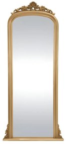 Specchio grande Legno di Paulownia H180 cm Dorato - MERRY