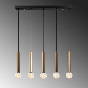 Lampadario a cavo TEMPO 5xE27/40W/230V dorato