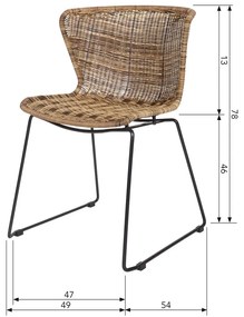 Set di 2 sedie Nature Wings - WOOOD