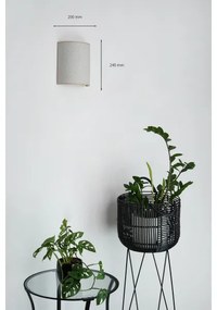 Brilagi - Applique SEMI 1xE27/15W/230V diametro 20 cm grigio chiaro