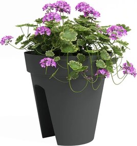 Fioriera pensile per ringhiere in plastica riciclata ø 30 cm Capri - Artevasi