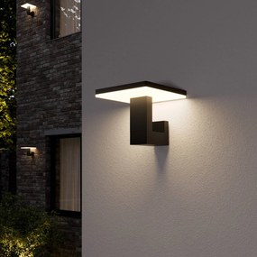 Applique da esterni a LED Olesia Lucande, Nero, Alluminio, Moderno, Applique LED da esterni