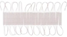 Catena da 20 moduli da 1.5W 12VDC IP67 da 125lm/W Colore Bianco Caldo 2.700K